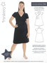 Minikrea Jersey dress met rimpels 70042