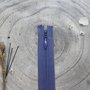 Blinde rits cobalt 40 cm - Atelier Brunette