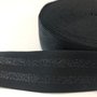 Zwart  lurex elastiek 40mm