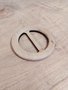 Tabitha Sewer - Round Birch Wooden Belt Buckle