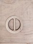 Tabitha Sewer - Round Birch Wooden Belt Buckle
