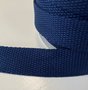 Donkerblauw cotton-look tassenband 25mm