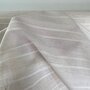 COUPON 240 CM Green Recycled Textiles - Natural stripe COTTON/VISCOSE/LINNEN