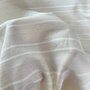 COUPON 240 CM Green Recycled Textiles - Natural stripe COTTON/VISCOSE/LINNEN