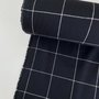 Green Recycled Textiles - Black Grid COTTON/PET