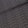 Stoffonkel BLACK/WHITE good vibes stripes  JERSEY  GOTS