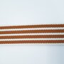 COUPON 175 CM Tassenband ECRU Cinnamon Stripes 40mm