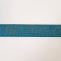 Tassenband AQUA BLUE - SILVER LUREX 30mm