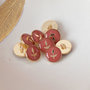 Lise Tailor -  Leaf Button 12mm - Terracotta