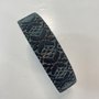 Tassenband Snow flake zwart, groen, brons  30mm