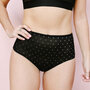 NOELLE DIY PANTY SEWING KIT: BLACK + GOLD DOT