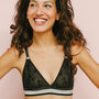 MADALYNNE BARRETT BRALETTE DIY SEWING KIT: BLACK CAT FLOCKED VARIATION