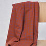 COUPON 70 CM mindtheMAKER - ORGANIC GRID COTTON Sienna/Intens Blue