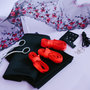 Madalynne X Simplicity 8229  BRA SEWING KIT: Black Red Pink