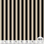 COUPON 60 CM Mieli Design - Stripes Black & Sand FRENCH TERRY (organic)