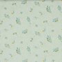 COUPON 190CM Verhees GOTS  - White twigs - Double Gauze  (GOTS)