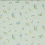 COUPON 190CM Verhees GOTS  - White twigs - Double Gauze  (GOTS)