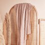 Atelier Brunette - Gingham Off-White Maple Fabric COTTON
