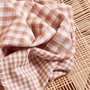 Atelier Brunette - Gingham Off-White Maple Fabric COTTON