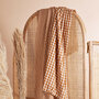 Atelier Brunette - Gingham Off-White Ochre Fabric COTTON