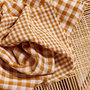 Atelier Brunette - Gingham Off-White Ochre Fabric COTTON