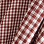 COUPON 225 CM Atelier Brunette - Gingham Off-White Rust Fabric COTTON