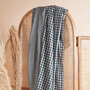 Atelier Brunette - Gingham Off-White Smokey Fabric COTTON