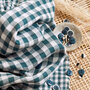 Atelier Brunette - Gingham Off-White Smokey Fabric COTTON