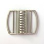 Zilver mat metaal - Belt Buckle 50mm