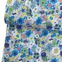 Kokka Japan - Retro Collection - Blue Flower Power COTTON LAWN