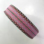 COUPON 80 CM Tassenband Herringbone zes kleurenmix 40mm 
