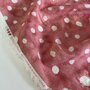 Kokka Japan - Dusty pink 3D Dots  COTTON-GAUZE