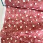 Kokka Japan - Dusty pink 3D Dots  COTTON-GAUZE