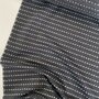 Dotted zwart/wit streepje - WOL MANTELSTOF