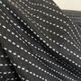 Dotted zwart/wit streepje - WOL MANTELSTOF