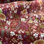 Kokka Japan - Bordeaux Flower  - FINE CORDUROY