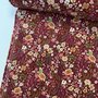 Kokka Japan - Bordeaux Flower  - FINE CORDUROY