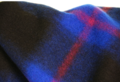 Atelier Jupe - Black and Royal Blue Checked WOL BLEND 