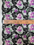 COUPON 150CM Haute Couture - Sierkant Purple flowers