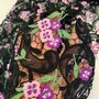 Haute Couture - Sierkant Purple flowers