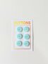 Tabitha Sewer - Pastel Marble Mint Buttons 15mm 