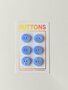 Tabitha Sewer - Pastel Marble Sky Blue Buttons 15mm 