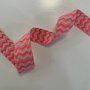 Tassenband Gallons Cotton Ecru/Flo Pink 45 mm 