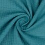 Verhees GOTS  - BLUE SHADOW - Double Gauze/hydrofiel (GOTS)