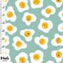 COUPON 160 CM Mieli Design - Eggie Blue JERSEY  (organic)