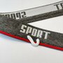 Grey SPORT elastiek 40mm met koord per 85cm 