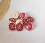 Lise Tailor -  Leaf Button 12mm - Fuchsia