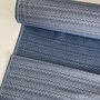 COUPON 80 CM Green Recycled Textiles - Zigzag blue COTTON/PET