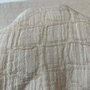 COUPON 110 CM Editex  -  Beige Brick Katoen Linnen 