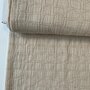 COUPON 110 CM Editex  -  Beige Brick Katoen Linnen 